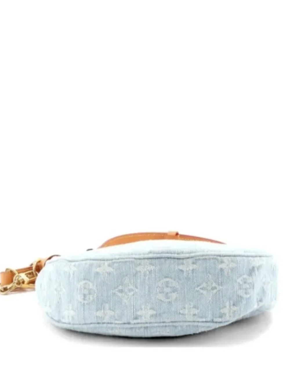 Denim Loop Monogram Hobo Bag - Picture 4 of 12
